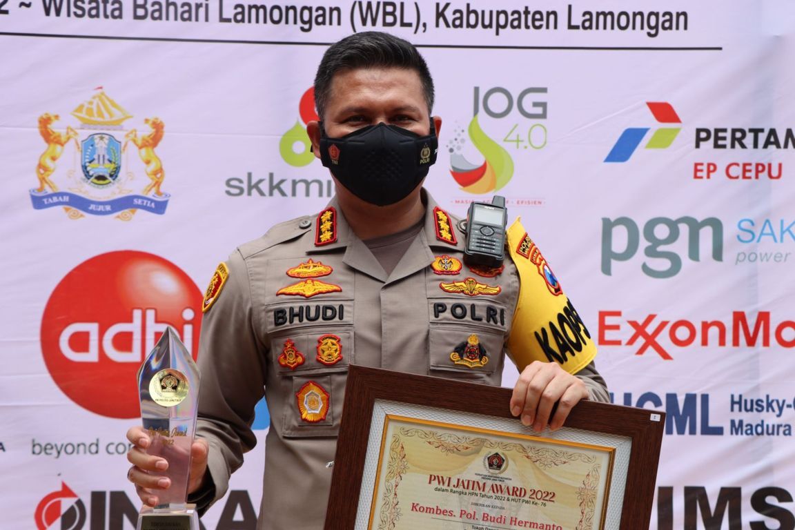 PWI Jatim Awards. (Foto: Polresta Malang Kota/Tugu Jatim)