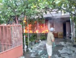 Sempat Terjebak Kebakaran Akibat Korsleting Listrik, Petugas Damkar Surabaya Berhasil Selamatkan Lansia dan Pembantunya