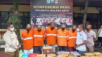 Pengedar narkoba. (Foto: M. Sholeh/Tugu Malang)