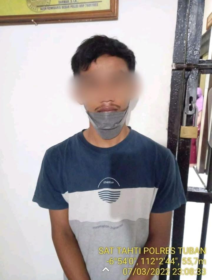 Pelaku pencurian velg. (Foto: Dokumen/Tugu Jatim)