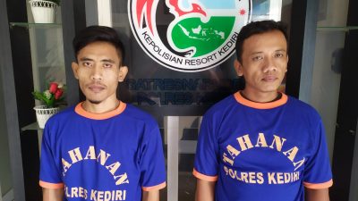 2 pemuda berinisial DAN dan DAQ diamankan Satreskoba Polres Kediri karena jadi pengedar Narkoba.