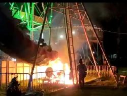 Video Viral Wahana Pasar Malam di Tuban Terbakar, Ini Fakta dan Tanggapan Pengelola!