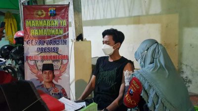 Vaksinasi Polres Bojonegoro Tetap Digelar selama Ramadhan, Target Cepat Bentuk Herd Immunity