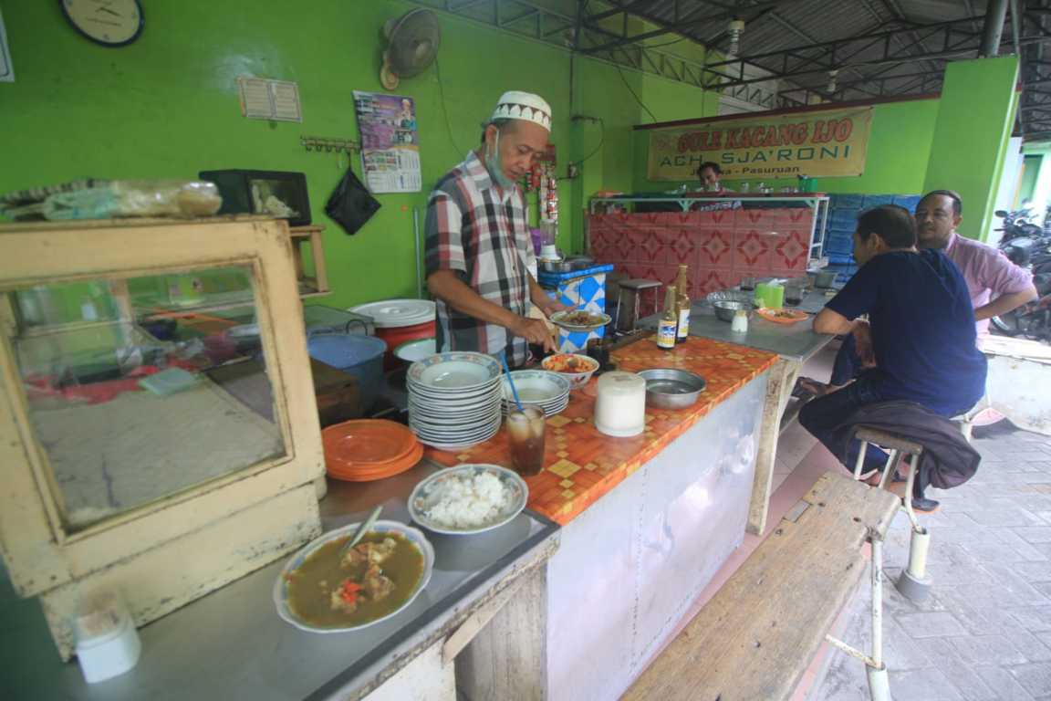 Gulai Kacang Ijo Sya'roni. (Foto: Laoh Mahfud/Tugu Jatim)