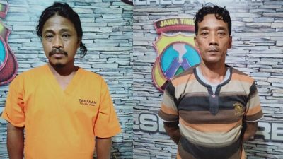 2 pria pemain judi online asal Pare, Kabupaten Kediri, diamankan polisi.