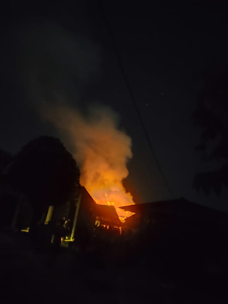 Korsleting listrik. (Foto: Dokumen/Tugu Jatim)