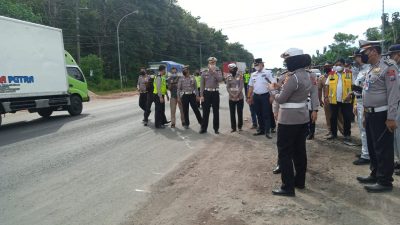 TKP kecelakaan maut. (Foto: Mochamad Abdurrochim/Tugu Jatim)