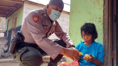 Polisi Kediri. (Foto: Pipit Syahrodin/Tugu Jatim)