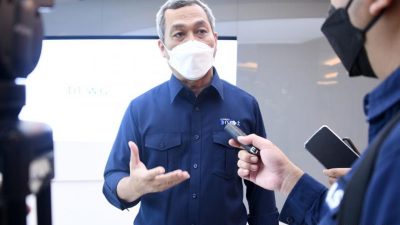 Dirjen IKP Kementrian Kominfo, Usman Kansong, usai acara penyerahan naskah akademik di Kantor Kementerian Kominfo.