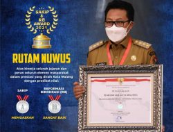 Jadi Kado HUT Ke-108! Wali Kota Malang Sutiaji Diganjar 2 Penghargaan dari Kemenpan RB