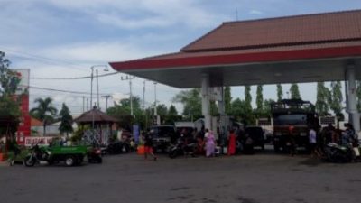 Solar lancar, antrean kembali normal di SPBU Karangketug Kota Pasuruan.