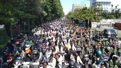 BEM Surabaya. (Foto: Rahman Hakim/Tugu Jatim)