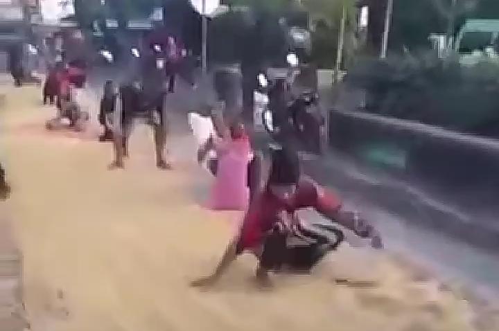 (Foto: Tangkapan layar video warga/Tugu Jatim)