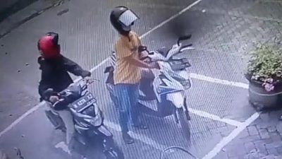 Maling Pasuruan. (Foto: Tangkapan layar CCTV/Tugu Jatim)