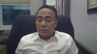 Krisantus Kurniawan, DPR RI Komisi I, saat mengisi Diskusi Publik Virtual bertema Sosialisasi Analog Switch Off (ASO) dan Seremoni Penyerahan Bantuan SET TOP BOX (STB) Kementerian Kominfo RI Bersama Komisi I DPR RI Selasa (31/5/2022).