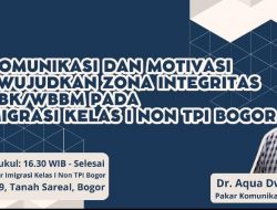 Dr Aqua Bicara tentang Zona Integritas di Kantor Imigrasi Kelas I Non TPI Bogor