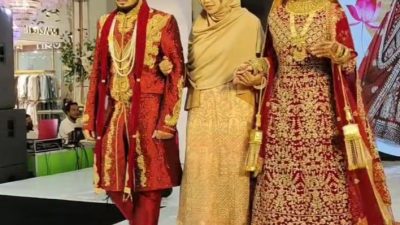 Style Bollywood yang ditampilkan di acara Manten Expo Matos Kota Malang.