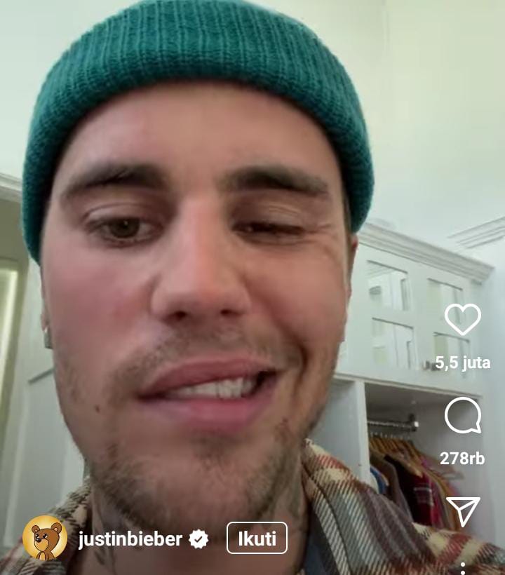 Justin Bieber. (Foto: IG @justinbieber/Tugu Jatim)