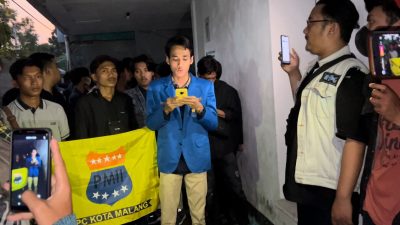 Hak Politik Kader PMII Kota Malang Dirampas Badan Pekerja Konkoorcab Jatim, Puluhan Massa Long March