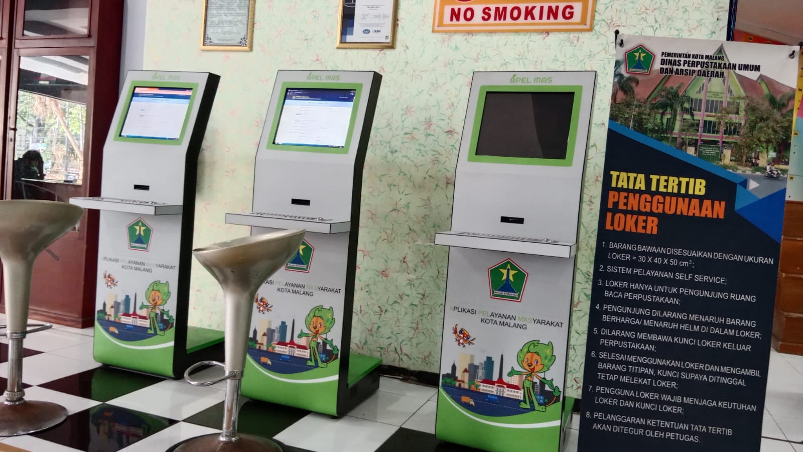 Apel Mas untuk registrasi anggota secara online di Perpustakaan Umum Kota Malang.