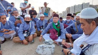 Jamaah haji. (Foto: Medsos jamaah haji Tuban/Tugu Jatim)