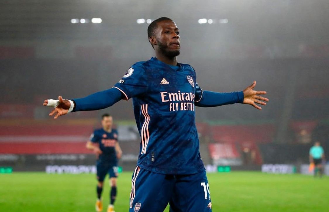 Nicolas Pepe. (Foto: Tangkapan layar IG Nicolas Pepe/Tugu Jatim)