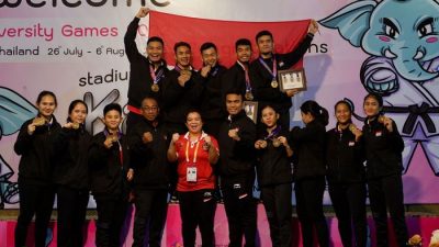 Tim karate Indonesia berhasil meraih juara umum di ASEAN University Games 2022.