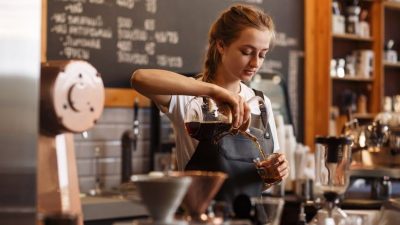 Ilustrasi barista.