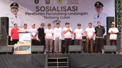 Sosialisasi Cukai. (Foto: Wawan/Tugu Jatim)