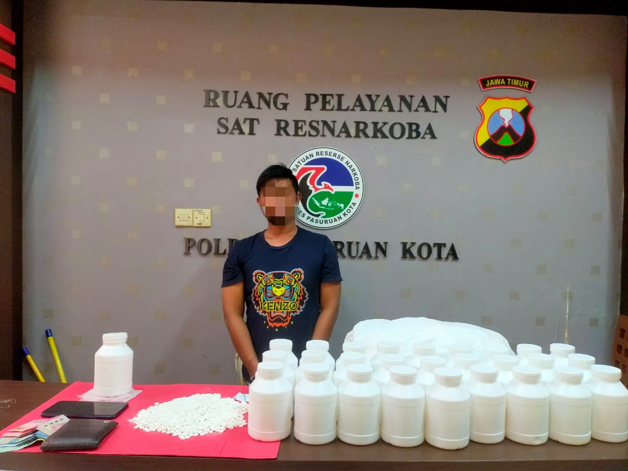Pil koplo. (Foto: Polres Pasuruan/Tugu Jatim)