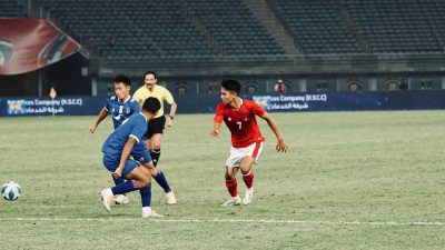 Marselino Ferdinand ketika bermain membela Timnas Indonesia.