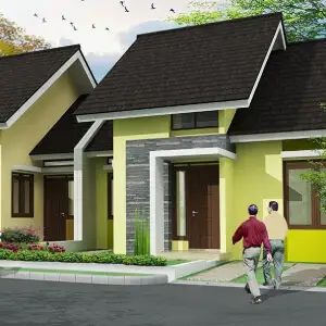 Ilustrasi rumah KPR.