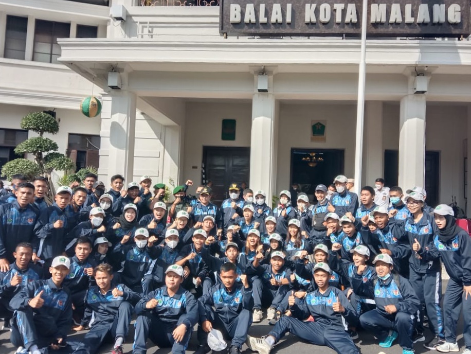 Atlet Kota Malang di ajang Porprov Jatim VII 2022.