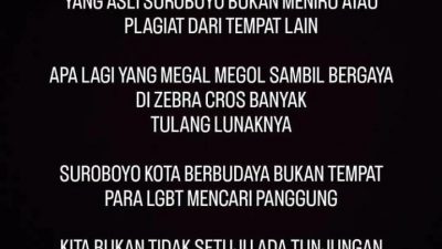 Flayer Warkop Pitulikur yang meminta Pemkot tidak memberi Ruang kepada pelaku LBGT.