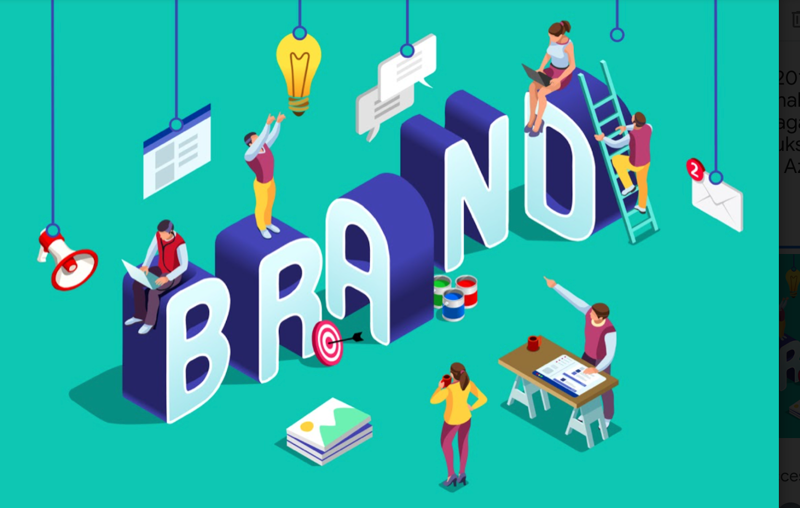 Ilustrasi branding.