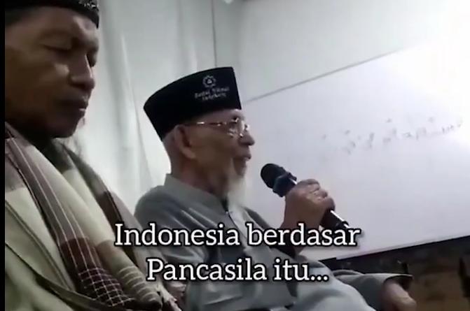 Abu Bakar Baasyir. (Foto: Tangkapan layar video/Tugu Jatim)
