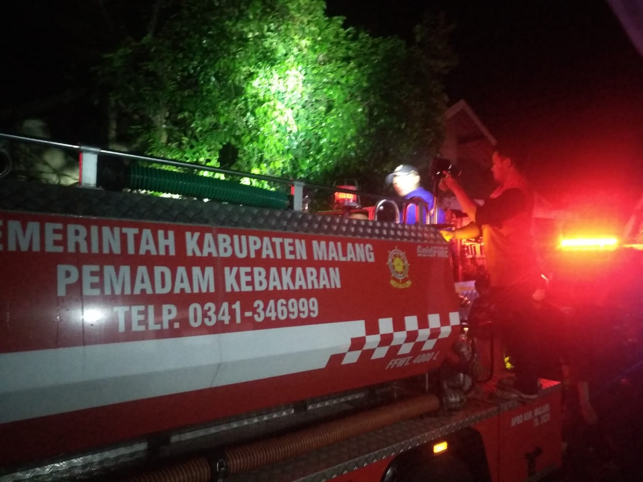 Kebakaran rumah. (Foto: Dok PMK Kabupaten Malang/Tugu Jatim)
