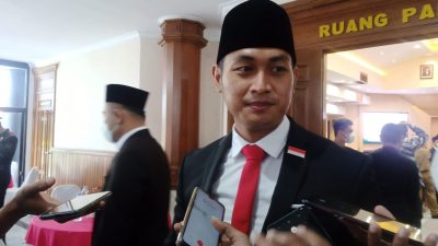 Bupati Tuban, Aditya Halindra Faridzky, saat ditemui awak media.