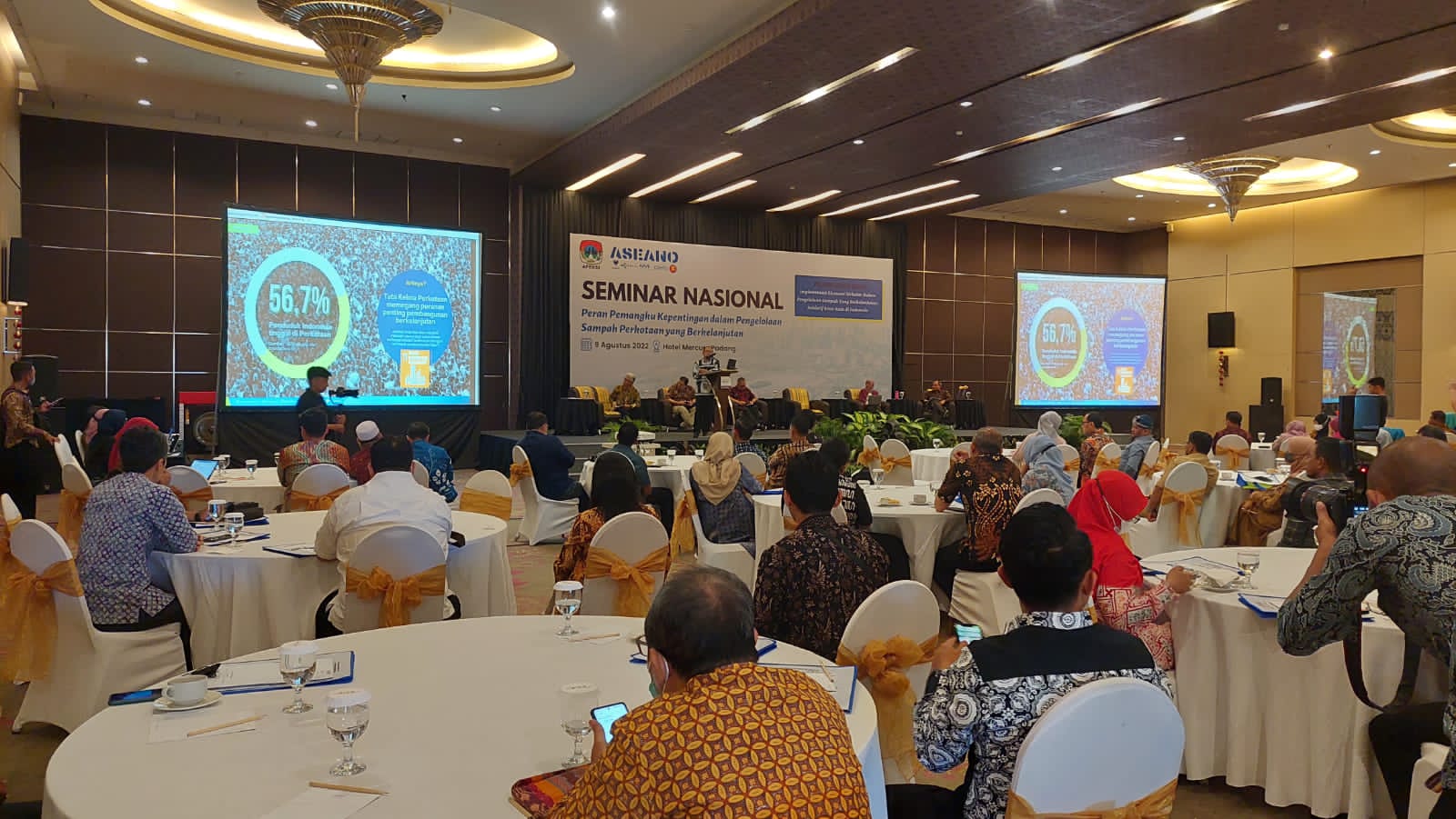 Suasana Seminar Nasional Apeksi XV di Padang.