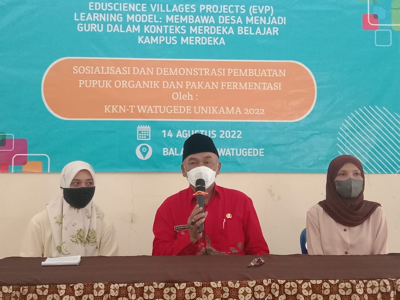 Pembukaan program pengembangan potensi peternakan oleh Unikama di Desa Watugede, Kecamatan Singosari, Kabupaten Malang.
