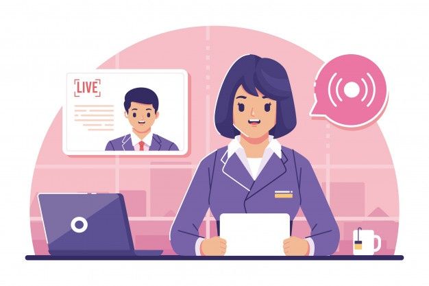 Ilustrasi Presenter.