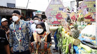 Sedekah bumi Kampung Gadel. (Foto: Dok Irwan/Tugu Jatim)