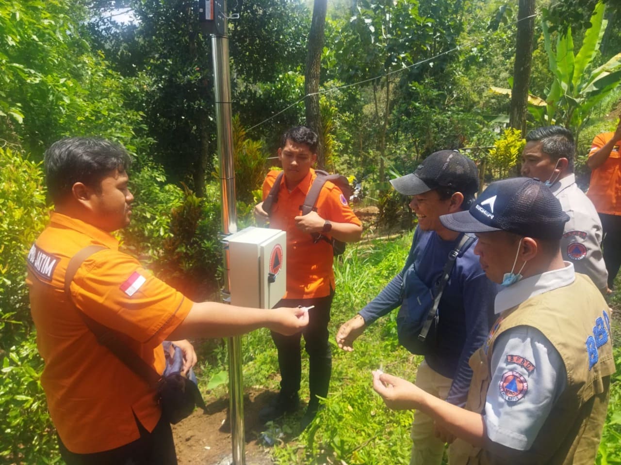 Alat pendeteksi longsor. (Foto: Pusdalops BPBD Kota Batu/Tugu Jatim)