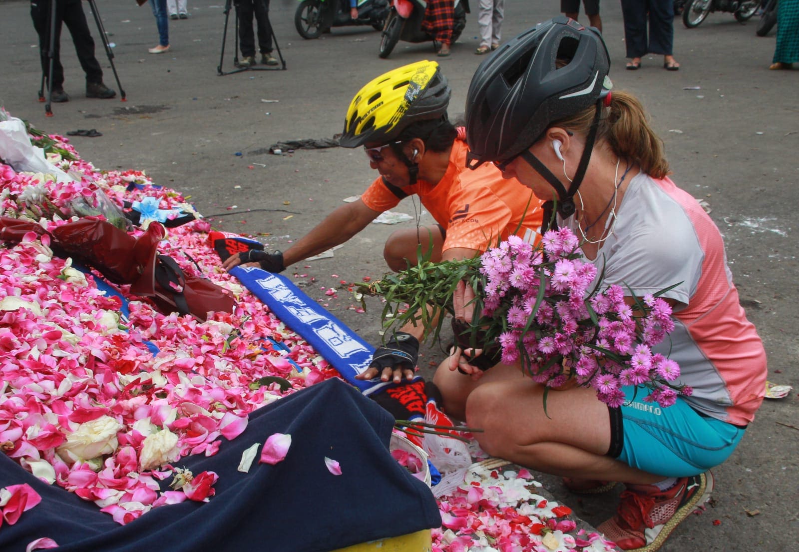 Aksi solidaritas. (Foto: Rubianto/Tugu Malang)