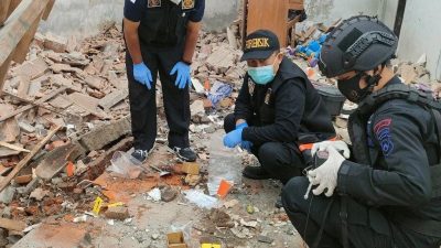 ledakan bondet. (Foto: dok. Polres Pasuruan Kota/Tugu Jatim)