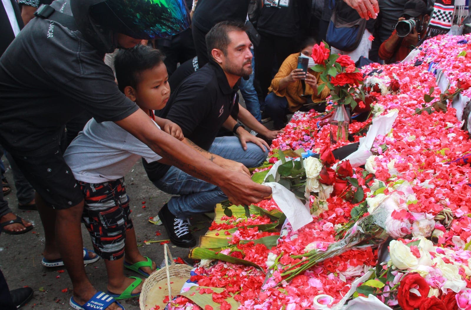 Aksi solidaritas. (Foto: Rubianto/Tugu Malang)