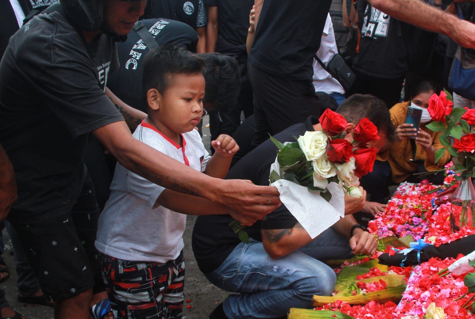 Aksi solidaritas. (Foto: Rubianto/Tugu Malang)
