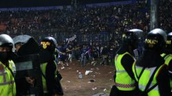 Insiden sepak bola di Indonesia. (Foto: Dani Kristian/Tugu Jatim)
