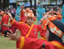 3.850 Siswa PAUD hingga SMP Adu Skill Kesenian di Depan Wali Kota Madiun