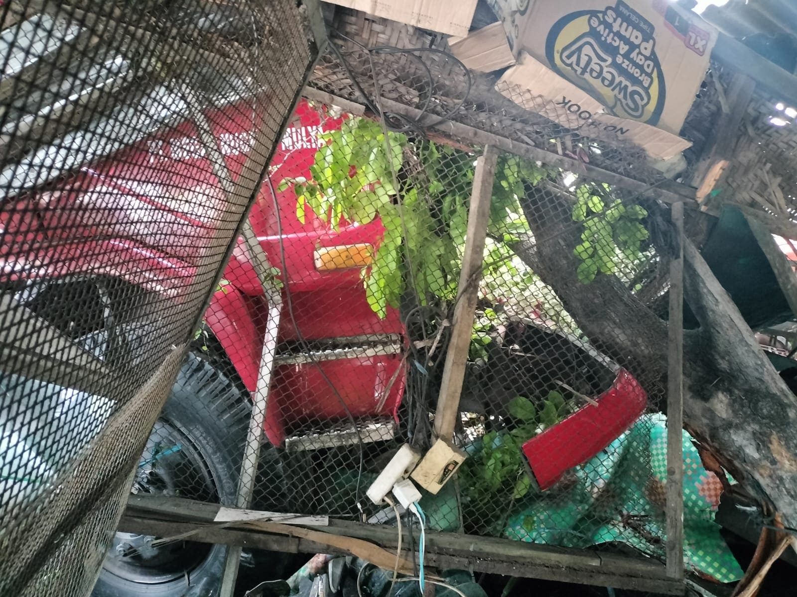 Adu moncong truk oli vs truk diesel. (Foto: Unit Laka Satlantas Polres Tuban/Tugu Jatim)